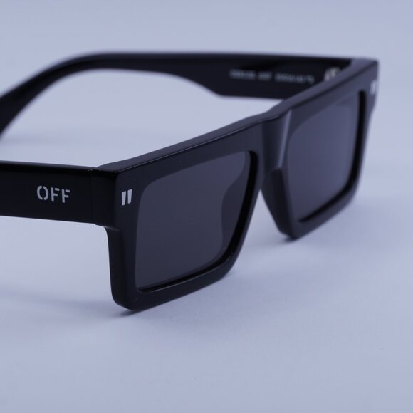 Off-White OERI13Z CHANDLER 1007 Sunglasses Black Square Frame, Dark Grey Lenses - Picture 8 of 11